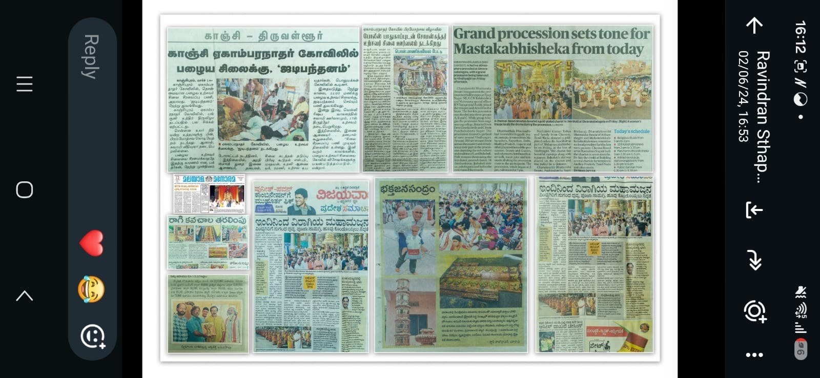 Grand procession sets tone for Mastakabhisheka